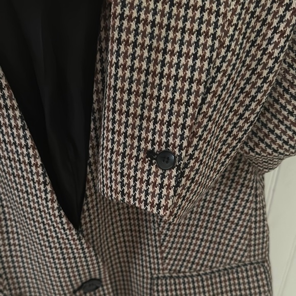 Premise Studio Neutral Colors Houndstooth Blazer sz 8 - Picture 13 of 14